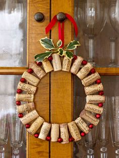 cork wreath